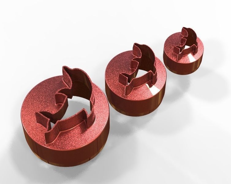 Cookie Cutter Dolphin and Circle 3D print model_37