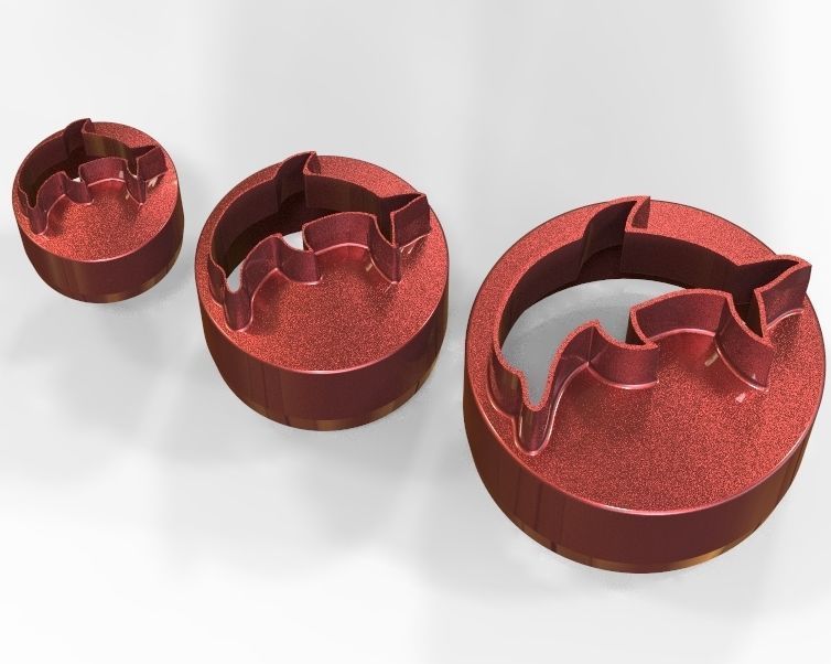 Cookie Cutter Dolphin and Circle 3D print model_1
