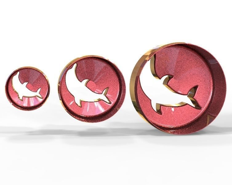 Cookie Cutter Dolphin and Circle 3D print model_33