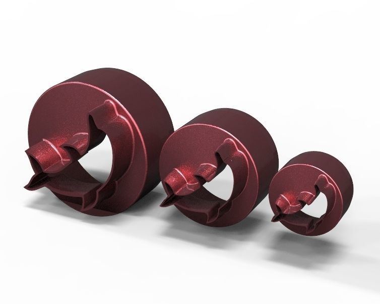 Cookie Cutter Dolphin and Circle 3D print model_31