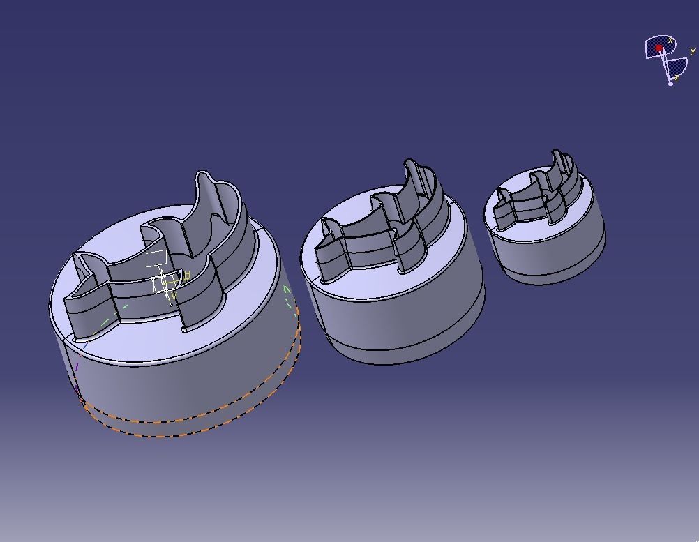 Cookie Cutter Dolphin and Circle 3D print model_21