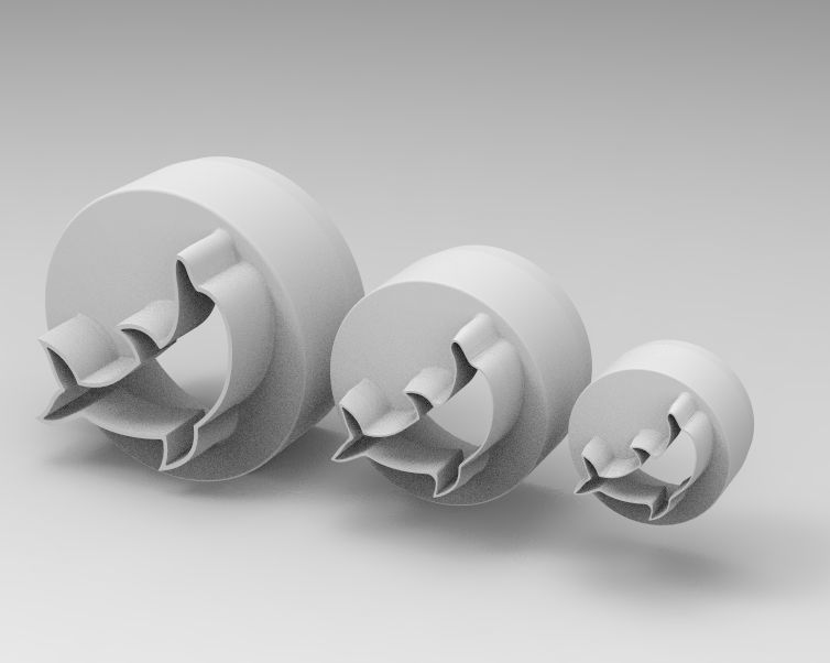 Cookie Cutter Dolphin and Circle 3D print model_28