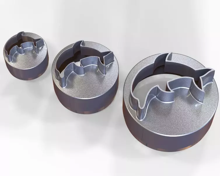 Cookie Cutter Dolphin and Circle 3D print model_0