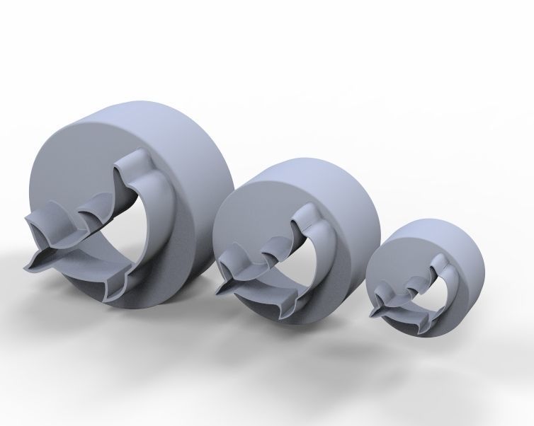Cookie Cutter Dolphin and Circle 3D print model_29