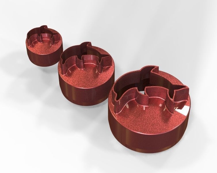 Cookie Cutter Dolphin and Circle 3D print model_39