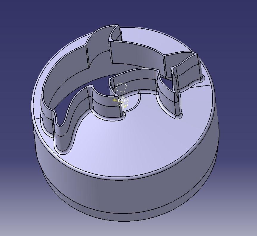 Cookie Cutter Dolphin and Circle 3D print model_16