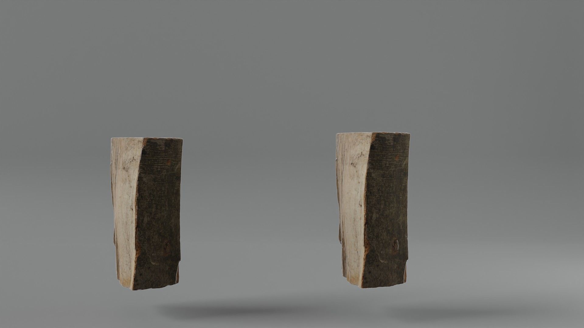 Photorealistic Firewood Pieces Low-poly 3D model_2