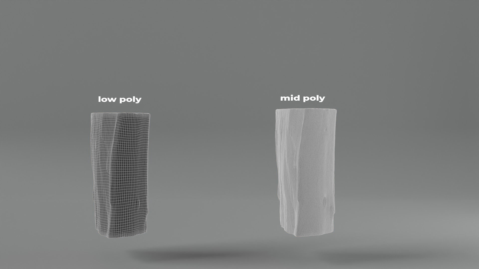 Photorealistic Firewood Pieces Low-poly 3D model_3