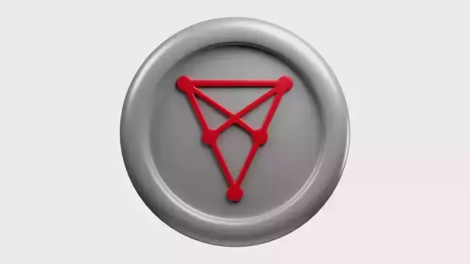 Chiliz or CHZ Silver Crypto Coin with cartoon style