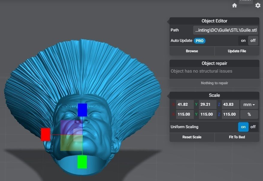 Guile - Headsculpt for Action Figures 3D print model 3D print model_11