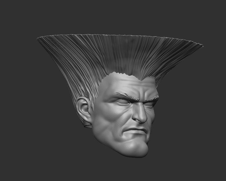 Guile - Headsculpt for Action Figures 3D print model 3D print model_5