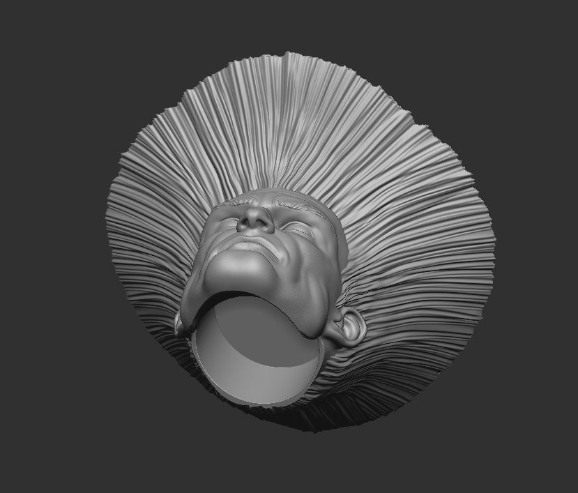 Guile - Headsculpt for Action Figures 3D print model 3D print model_6