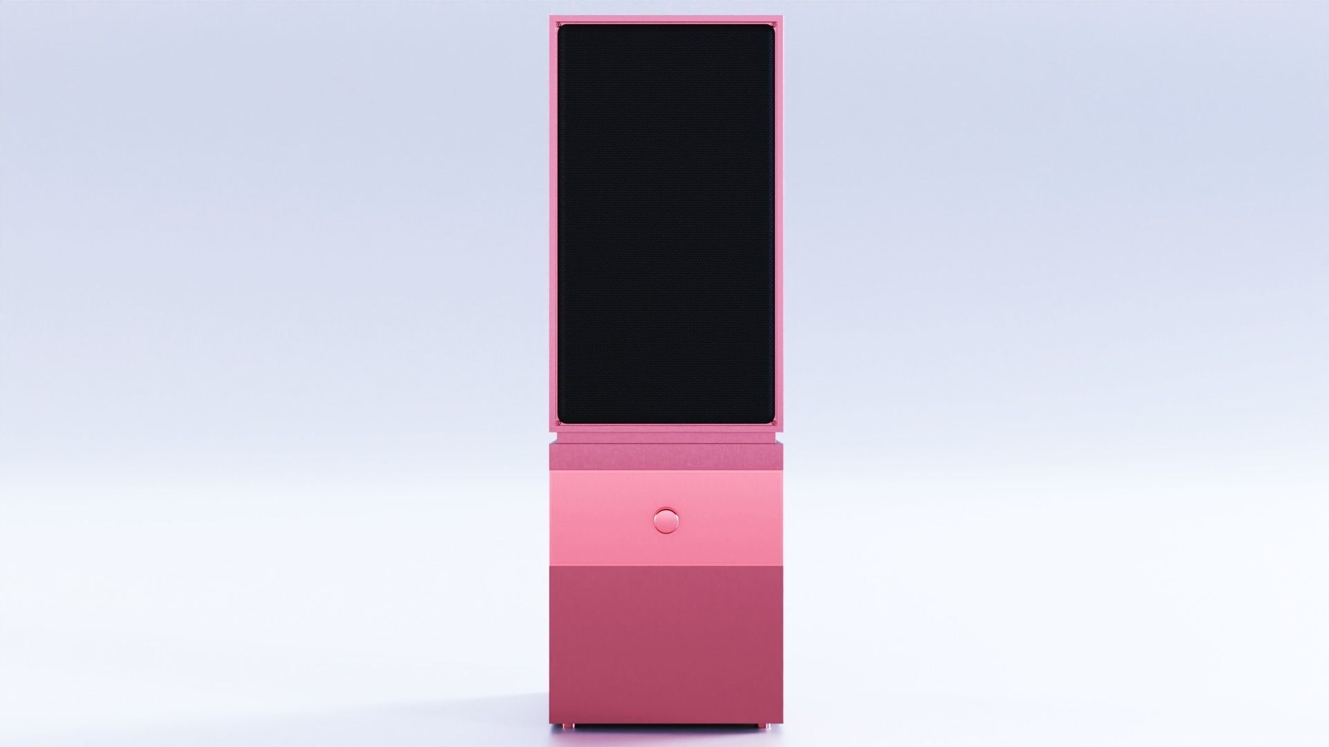 Metal speaker Free low-poly 3D model_2