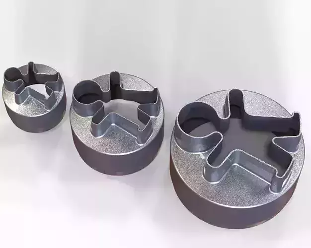 Cookie Cutter Cookie -man and Circle 3D print model