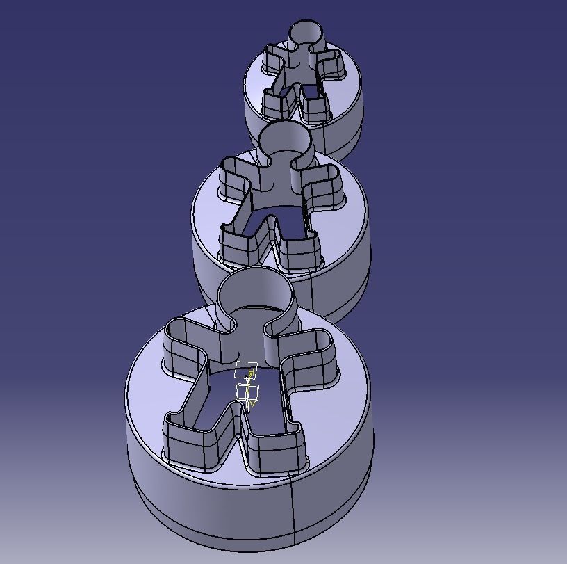 Cookie Cutter Cookie -man and Circle 3D print model_39