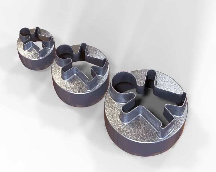 Cookie Cutter Cookie -man and Circle 3D print model_23