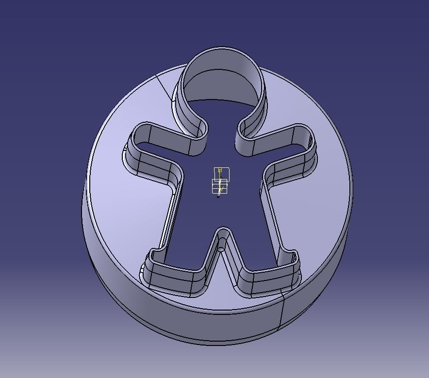 Cookie Cutter Cookie -man and Circle 3D print model_48