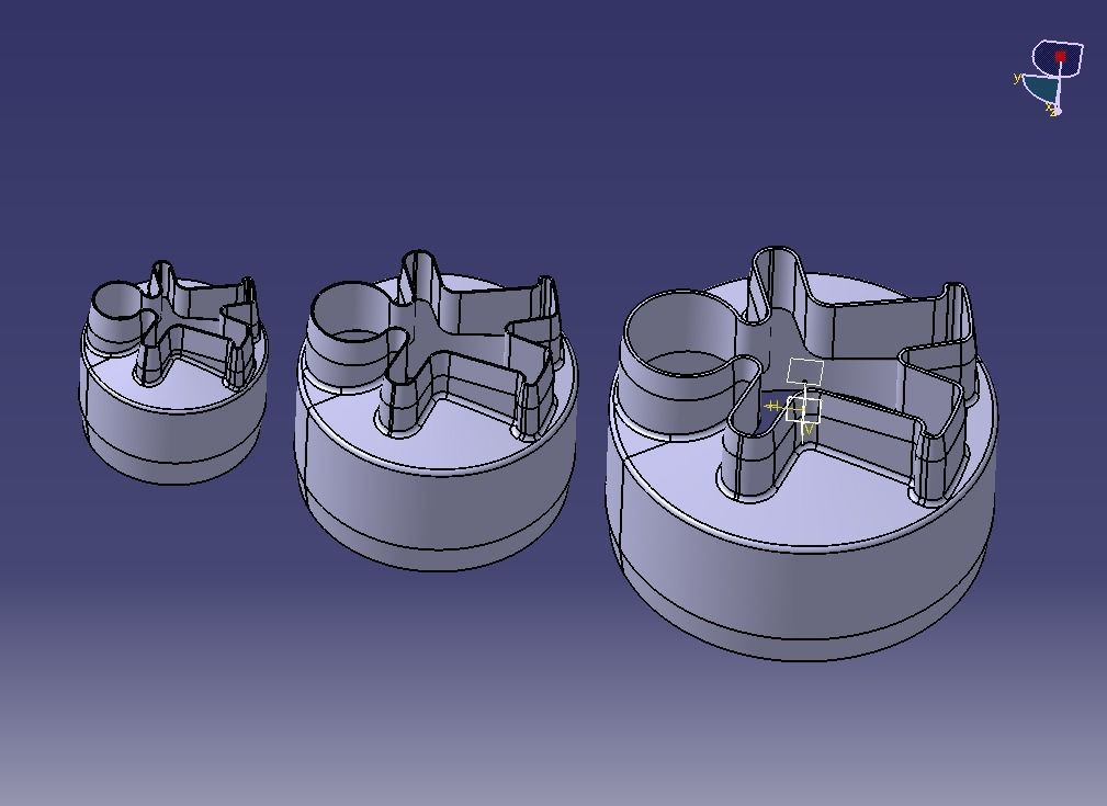 Cookie Cutter Cookie -man and Circle 3D print model_32