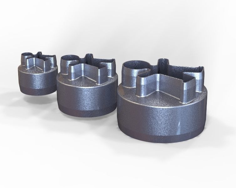 Cookie Cutter Cookie -man and Circle 3D print model_4