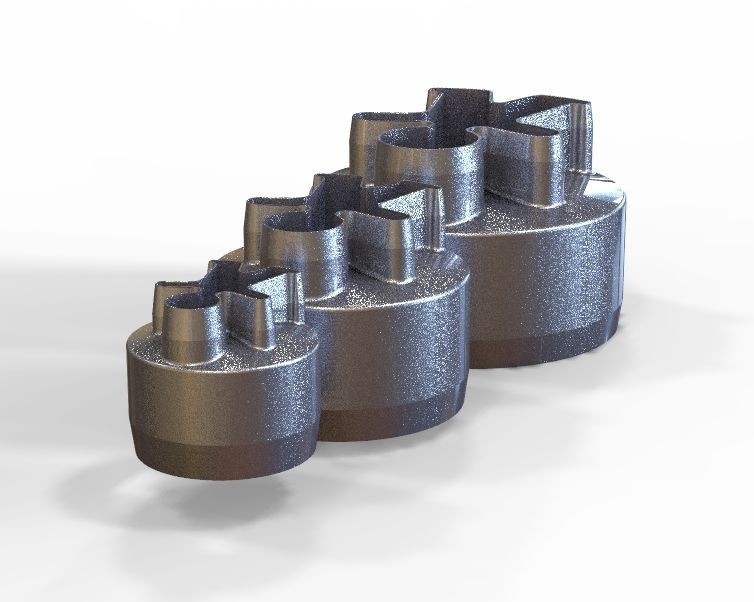 Cookie Cutter Cookie -man and Circle 3D print model_15