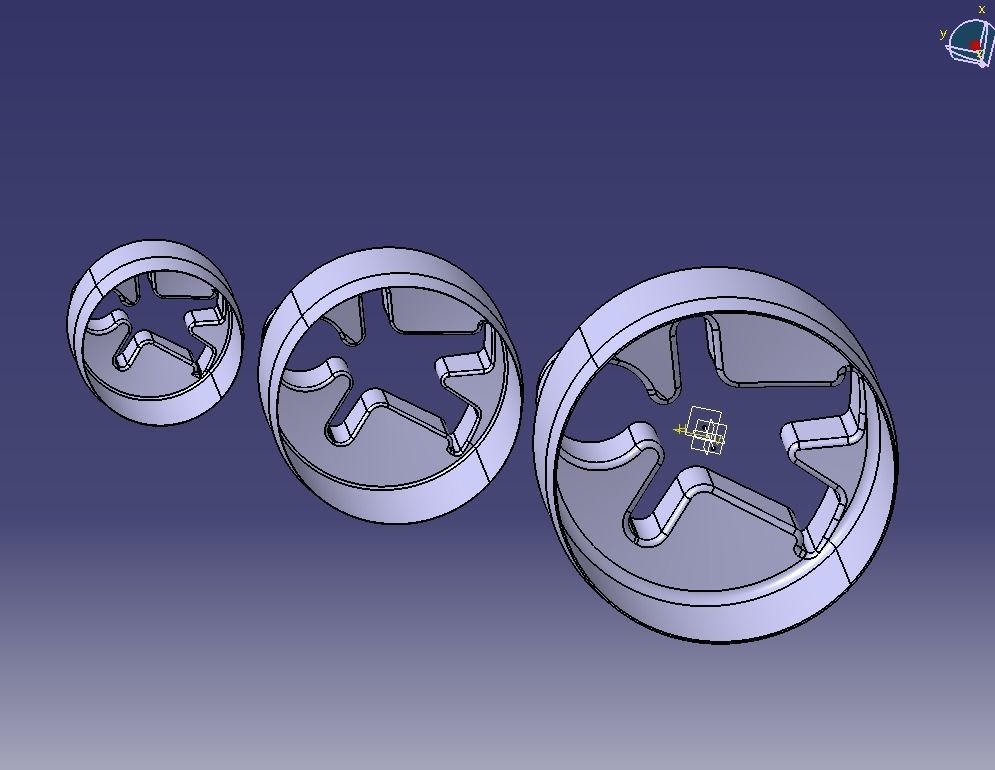 Cookie Cutter Cookie -man and Circle 3D print model_34