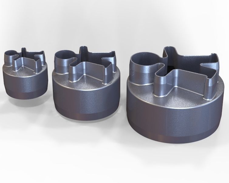 Cookie Cutter Cookie -man and Circle 3D print model_1