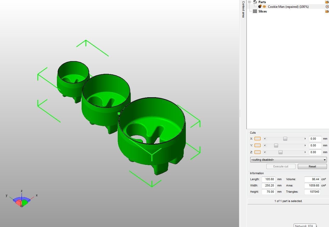 Cookie Cutter Cookie -man and Circle 3D print model_46