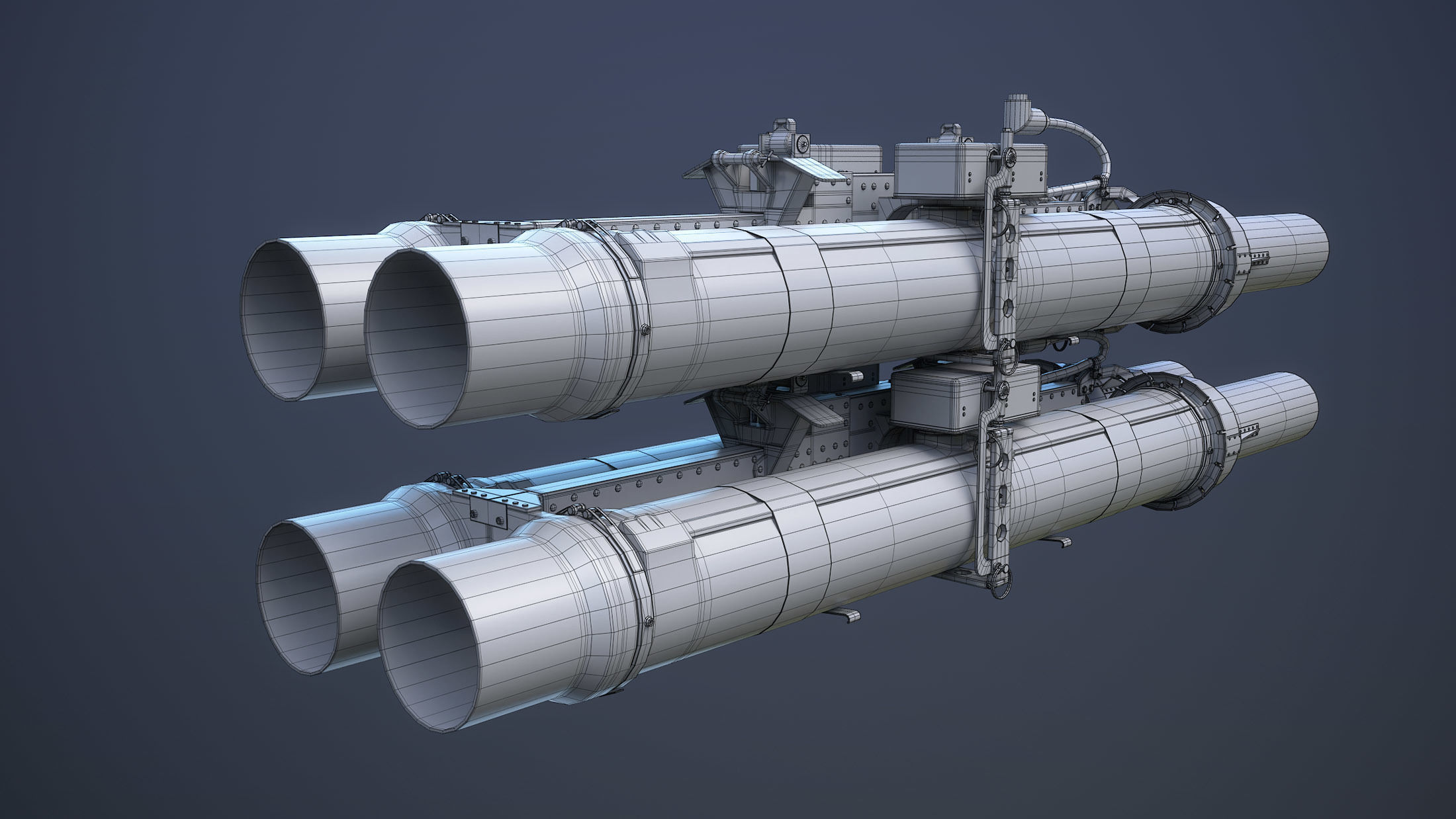 TOW BGM-71 With XM65 Launcher 3D model_11