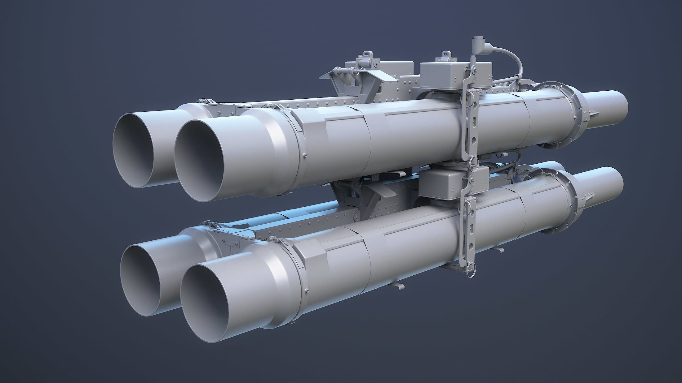 TOW BGM-71 With XM65 Launcher 3D model_9