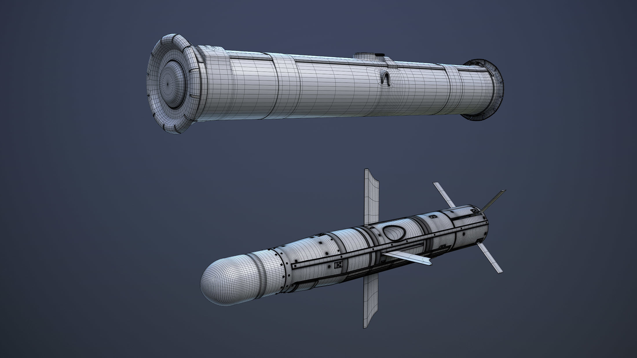 TOW BGM-71 With XM65 Launcher 3D model_17