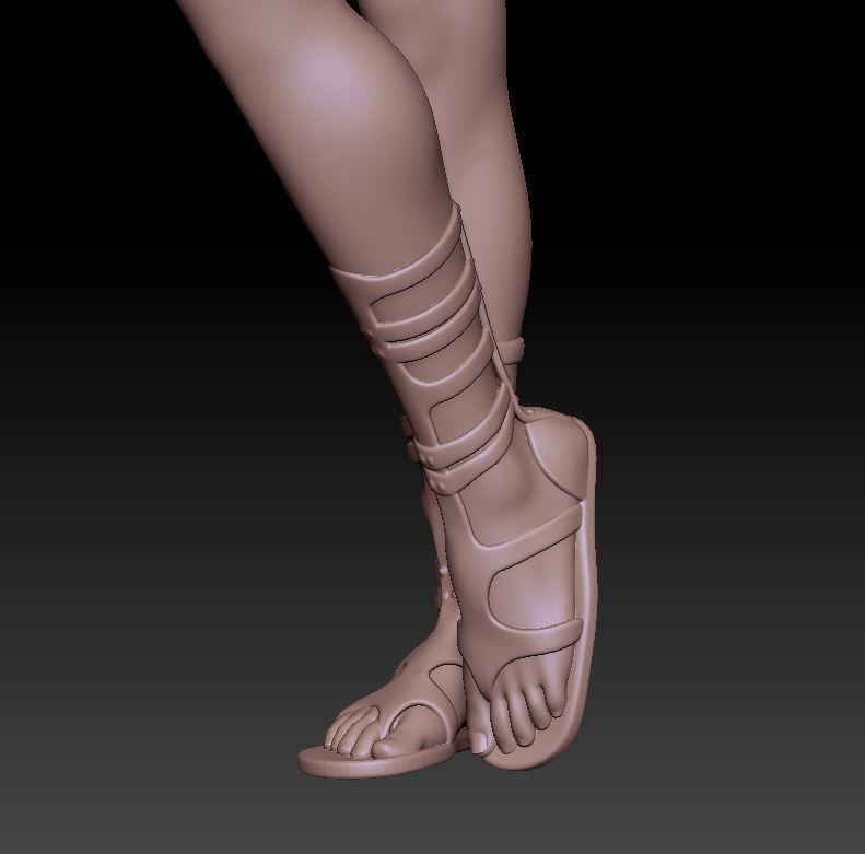 geisha japanese 3D print model_4