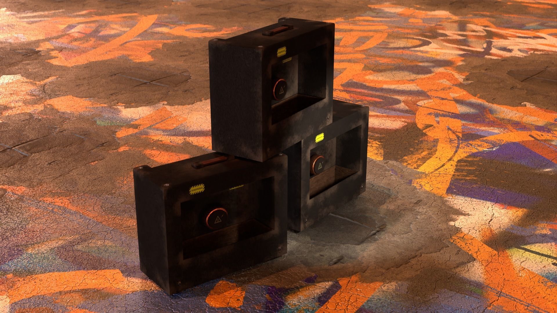 Guitar Amp - Unbranded Low-poly 3D model_9