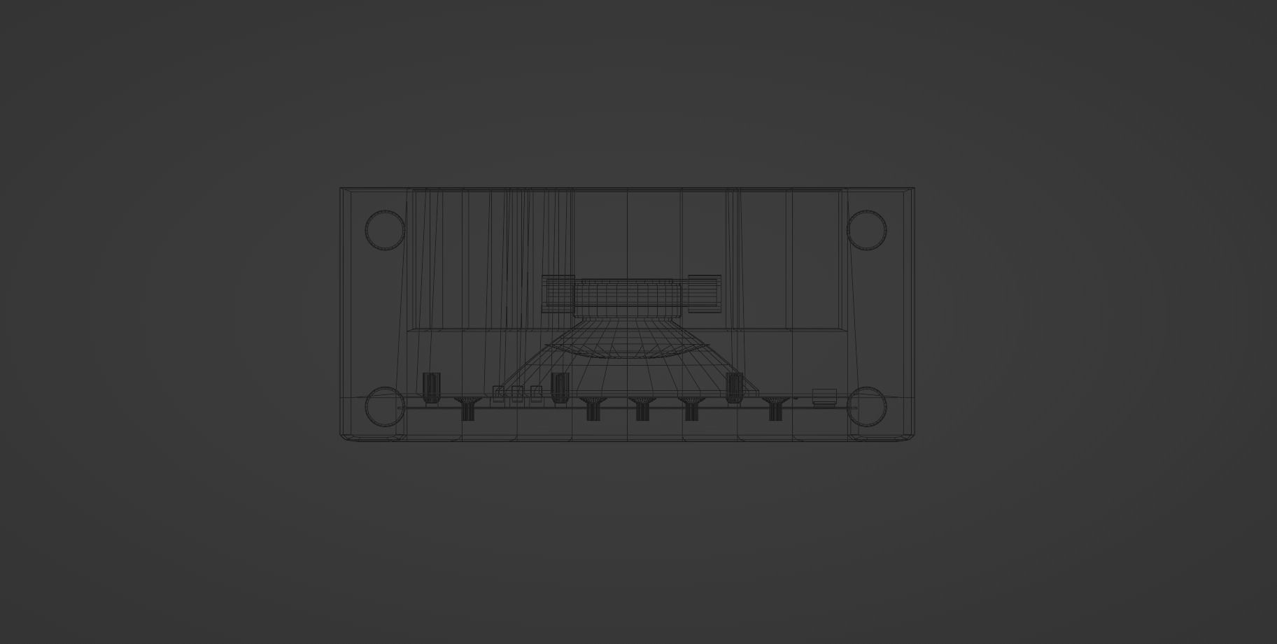 Guitar Amp - Unbranded Low-poly 3D model_17