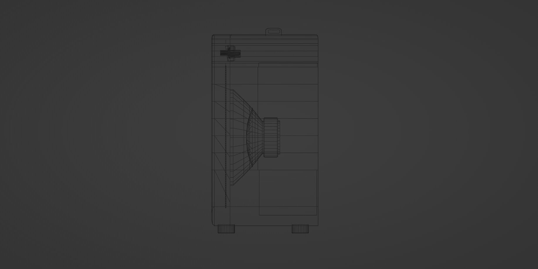 Guitar Amp - Unbranded Low-poly 3D model_16