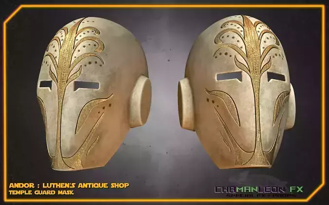 Jedi Temple Guard Mask Andor Star Wars Cosplay