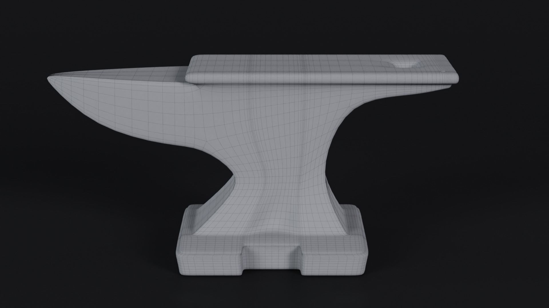 Rusty Anvil Low-poly 3D model_1