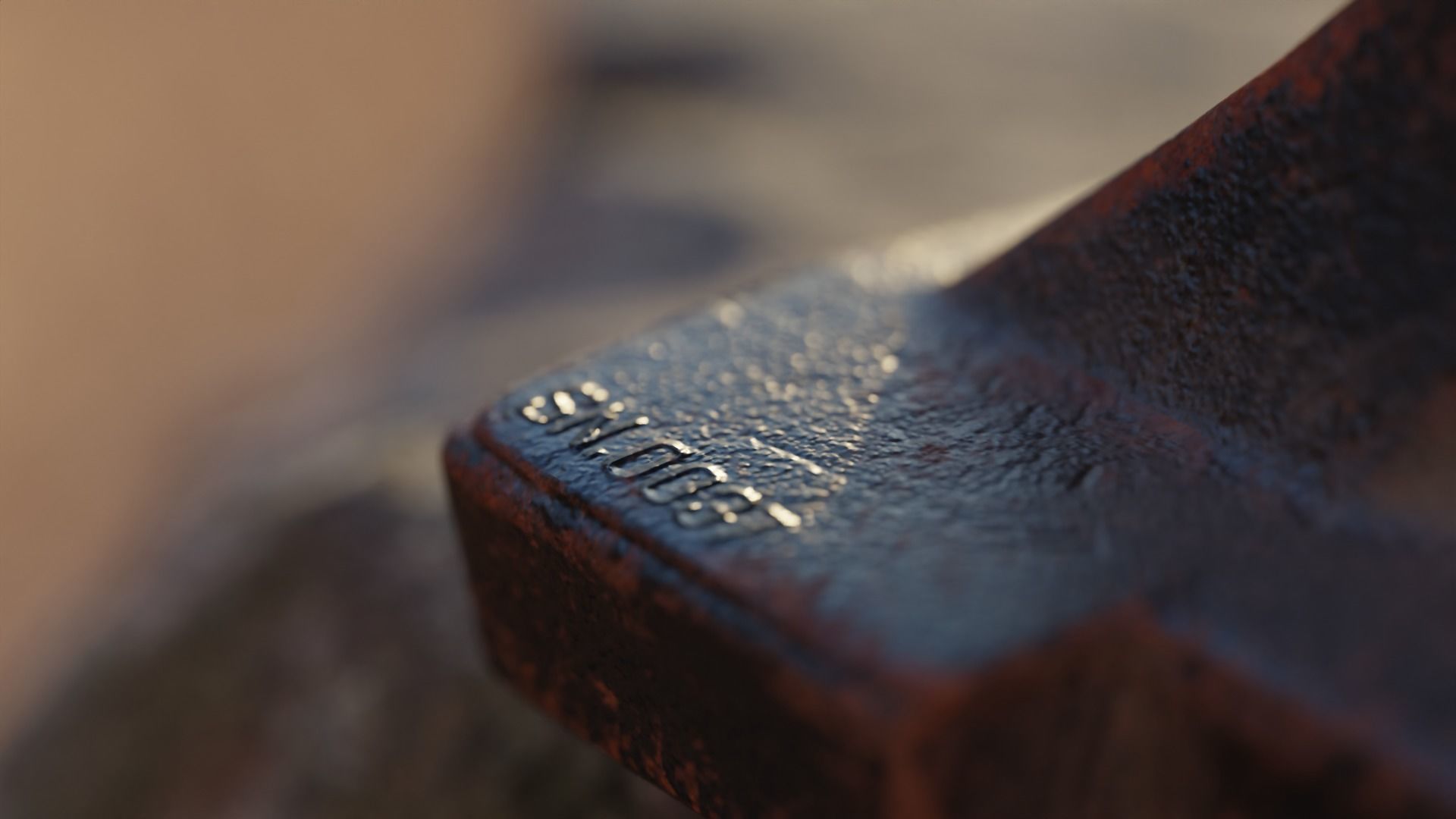 Rusty Anvil Low-poly 3D model_6