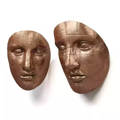 Copper face art
