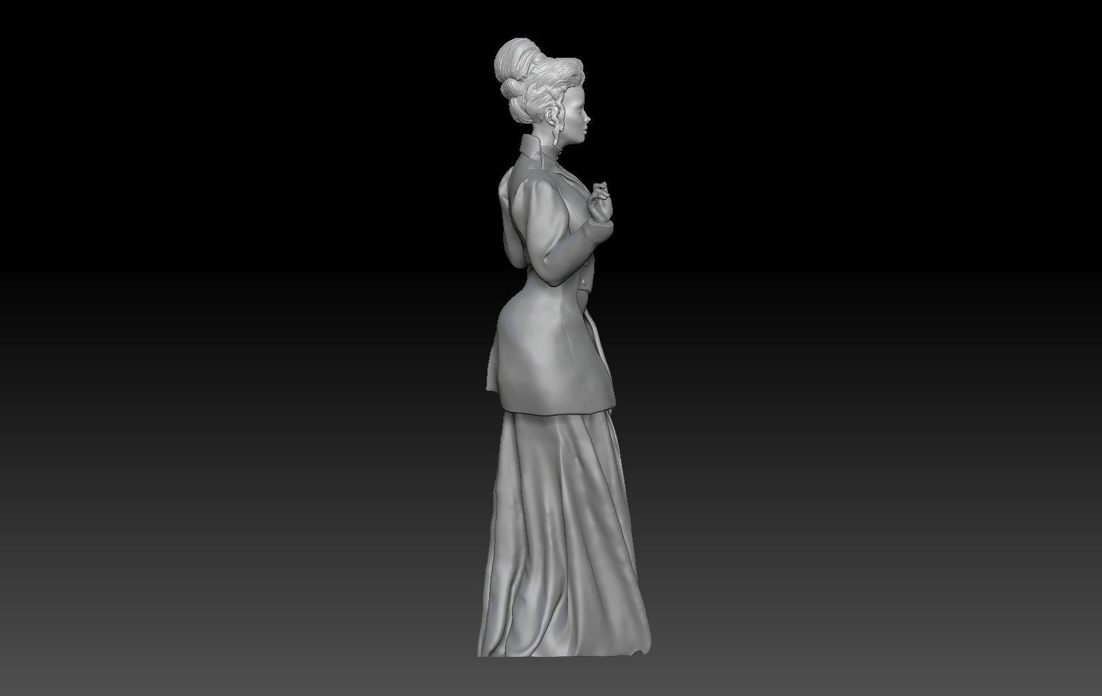 VICTORIAN ERA GIRL 2 3D print model_3