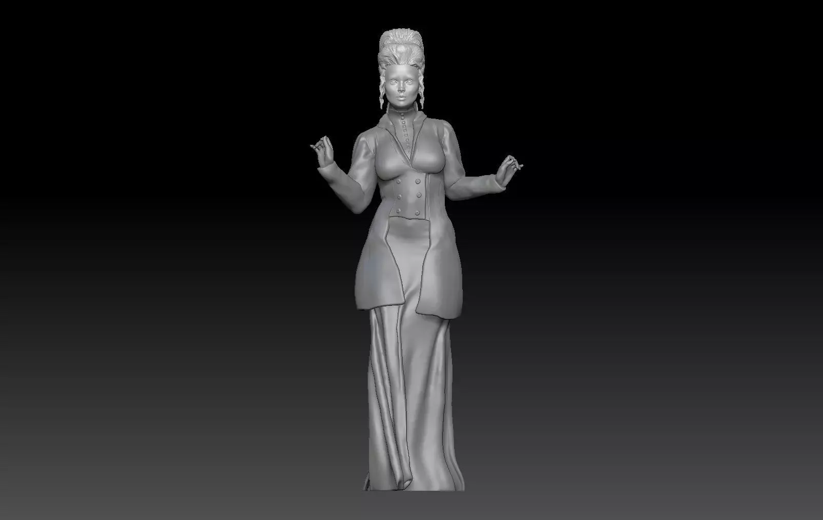 VICTORIAN ERA GIRL 2 3D print model_0