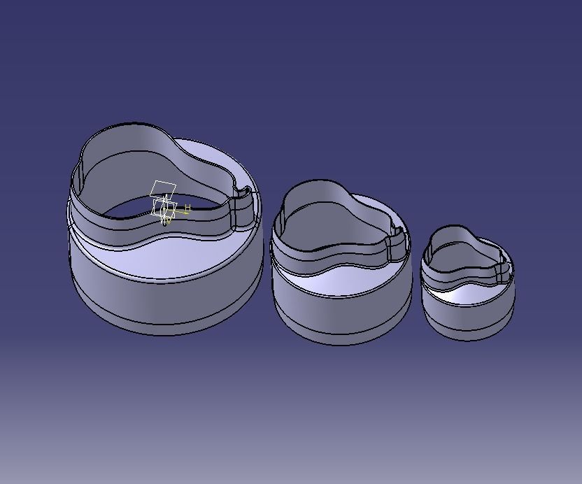 Cookie Cutter Pear and Circle 3D print model_17