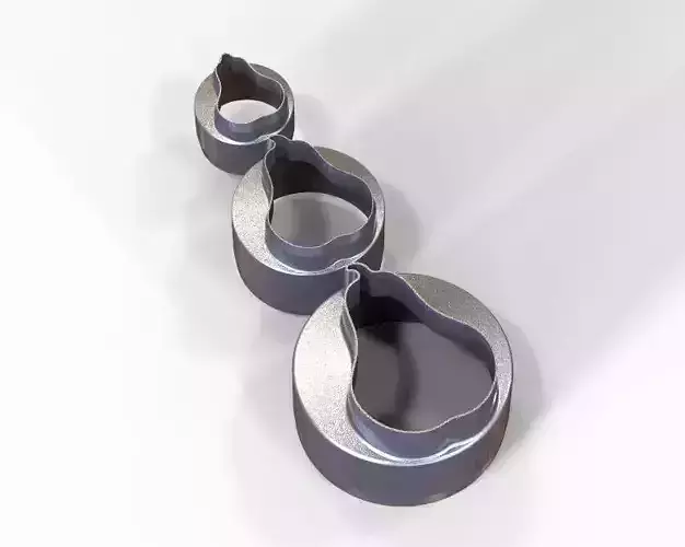 Cookie Cutter Pear and Circle 3D print model