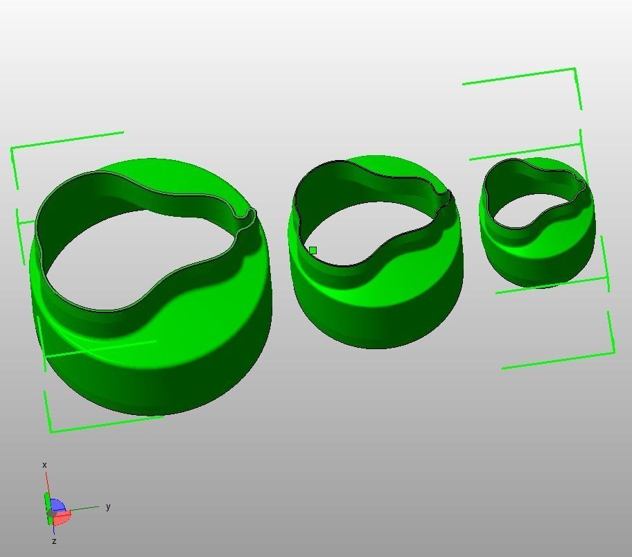 Cookie Cutter Pear and Circle 3D print model_33