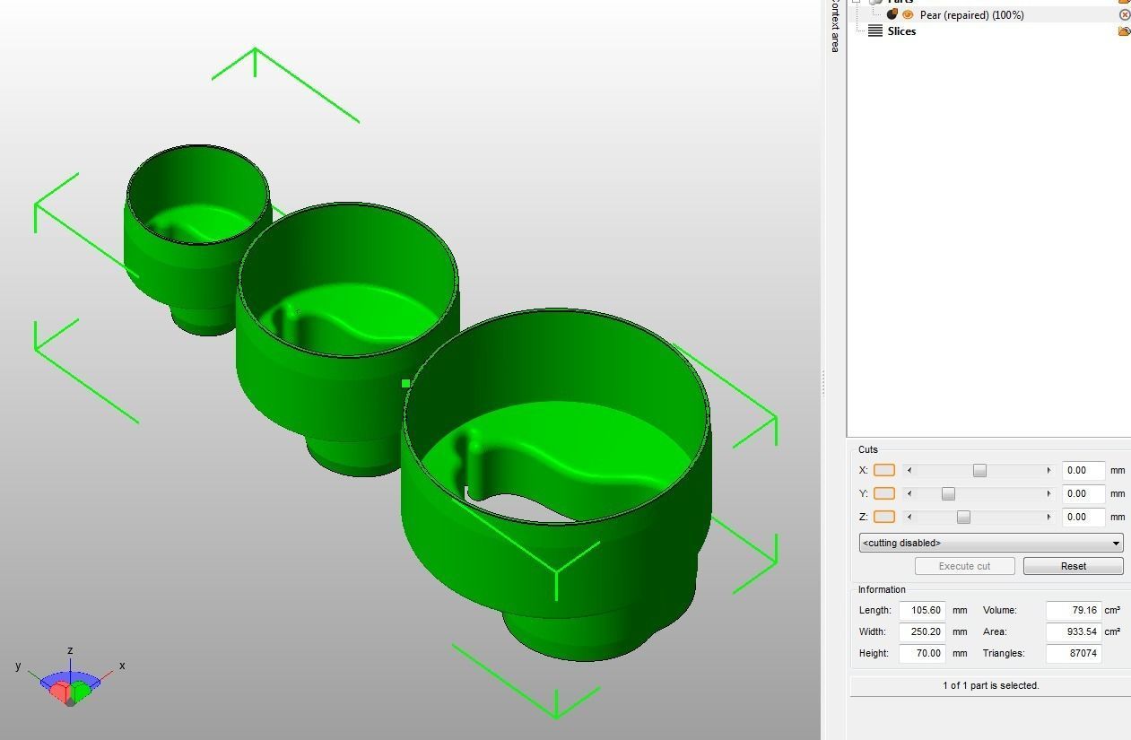 Cookie Cutter Pear and Circle 3D print model_30