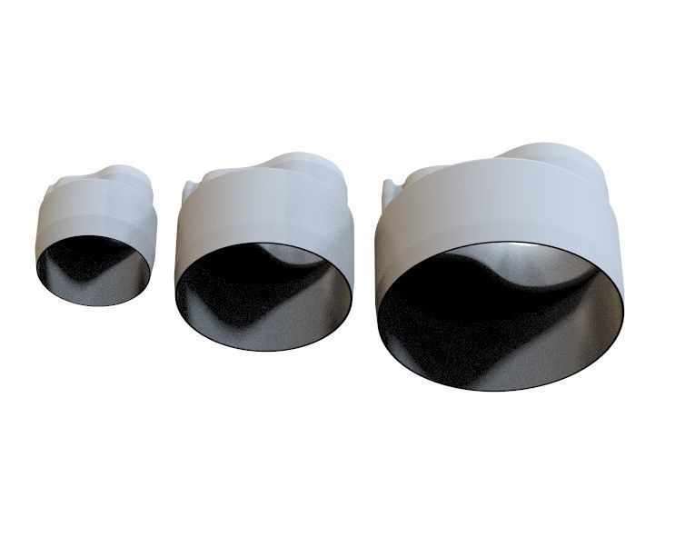 Cookie Cutter Pear and Circle 3D print model_3