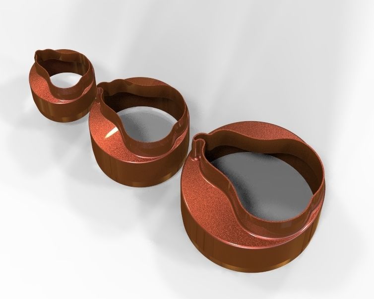 Cookie Cutter Pear and Circle 3D print model_6