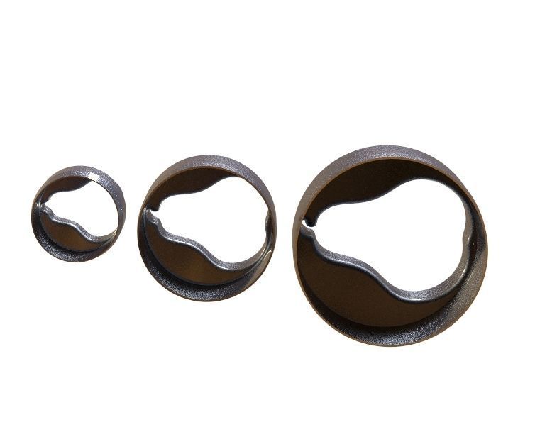 Cookie Cutter Pear and Circle 3D print model_14