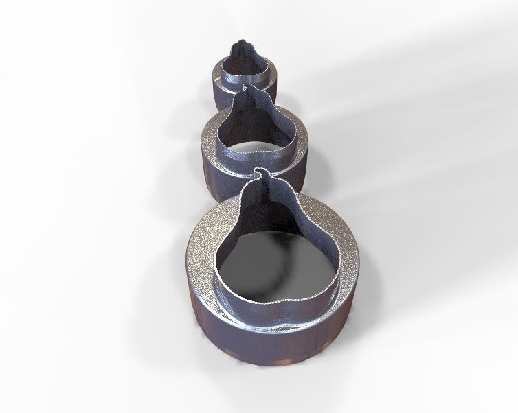 Cookie Cutter Pear and Circle 3D print model_10