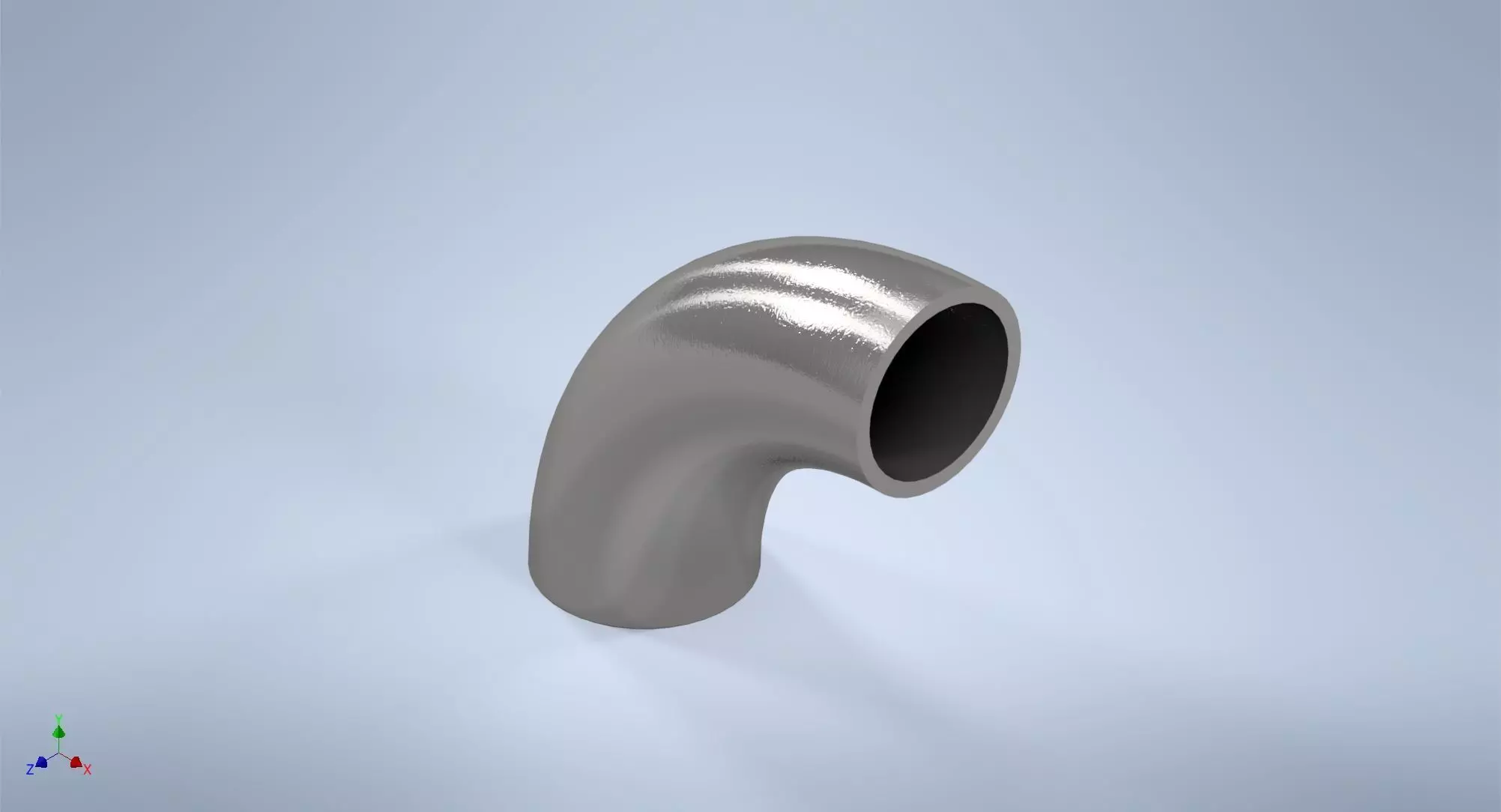 1-2 inch NPS BW 90 Degrees LR Elbows ASME-ANSI 3D print model_0