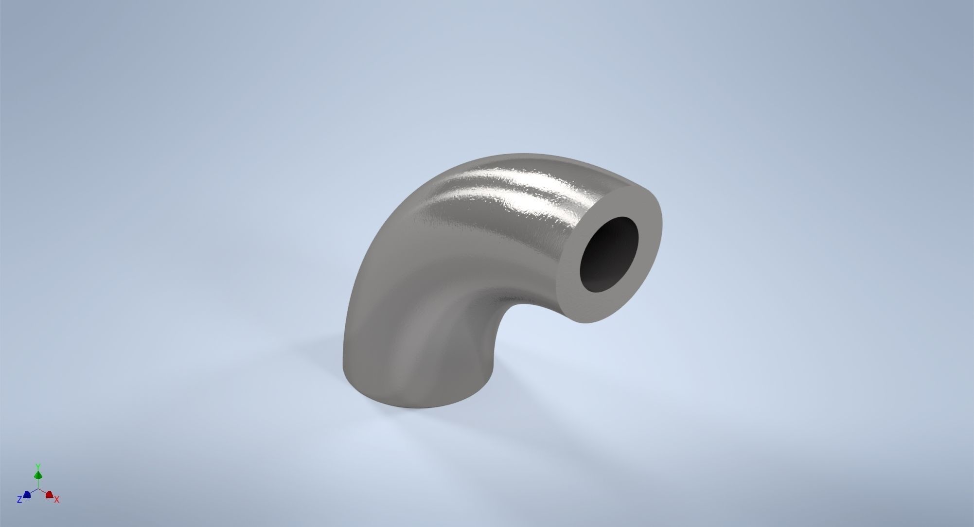 1-2 inch NPS BW 90 Degrees LR Elbows ASME-ANSI 3D print model_4